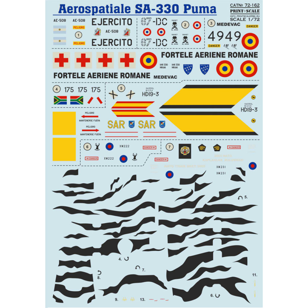 Aerospatiale Sa Puma Scale Model Kits Printscale Org Scale