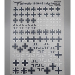 0012-72 Luftwaffe 1939-1945. Crosses., Scale 1/72 -1/48