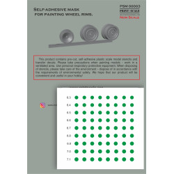 Self-Adhesive Wheel Rim Mask D. 6.3-7.1 PSM00003