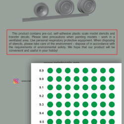 Self-Adhesive Wheel Rim Mask D. 8.9-9.7 PSM00006