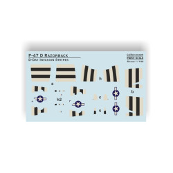 P-47D Razorback D-Day Invasion Stripes 144-025 1/144