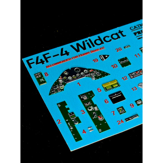 Instrumental panel F4F-4 Wildcat 3D48-019 Scale 1/48