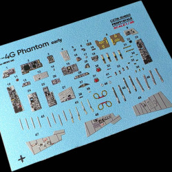 F-4G Phantom (early) for MENG set Instrument Panel 3D48 021 Scale 1/48