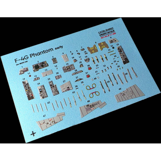F-4G Phantom (early) for MENG set Instrument Panel 3D48 021 Scale 1/48