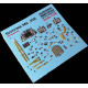 Spitfire Mk.VIII for Eduard Kit Instrument Panel 3D48-022 Scale 1/48
