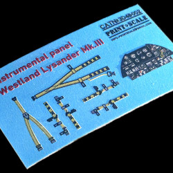 Instrumental panel Westland Lysander Mk.III 3D48-002 Scale 1/48