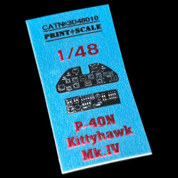 Instrumental panel P-40N Kittyhawk Mk.IV 3D48-010 Scale 1/48