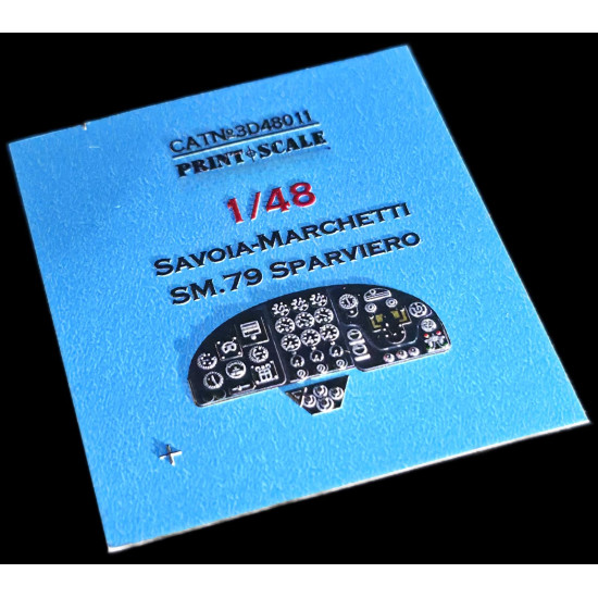 Instrumental panel Savoia-Marchetti SM.79 3D48-011 Scale 1/48