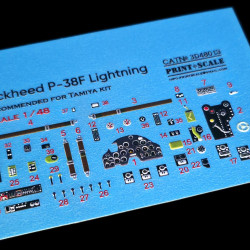 Instrumental panel Lockheed P-38 Lightning 3D48-013 Scale 1/48