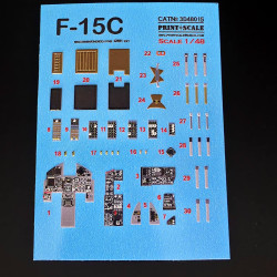 F-15C Eagle Instrument Panel 3D48-015 1/48