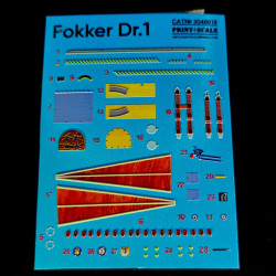 Instrument panel Fokker Dr.1 3D48-018 Scale 1/48