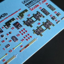 Mitsubishi A6M2b Instrument Panel 3D48020 Scale 1/48