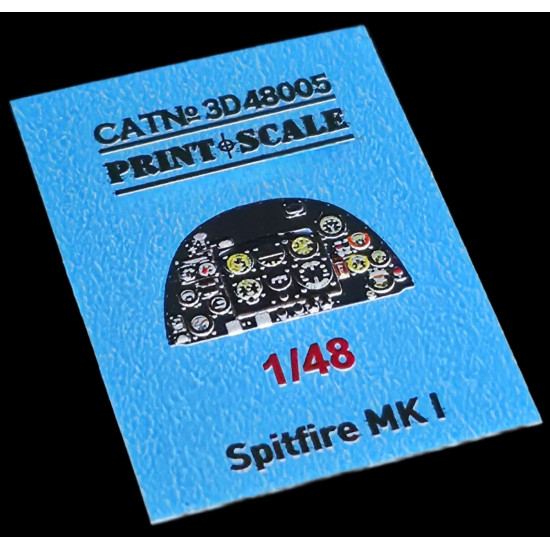Instrumental panel Spitfire Mk. l 3D48-005 Scale 1/48