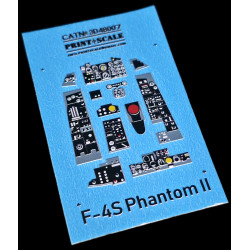 Instrumental panel F-4S Phantom II 3D48-007 Scale 1/48