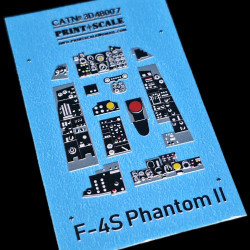 Instrumental panel F-4S Phantom II 3D48-007 Scale 1/48
