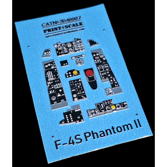 Instrumental panel F-4S Phantom II 3D48-007 Scale 1/48