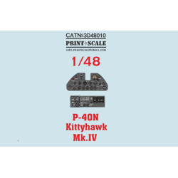 Instrumental panel P-40N Kittyhawk Mk.IV 3D48-010 Scale 1/48