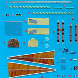 Instrument panel Fokker Dr.1 3D48-018 Scale 1/48