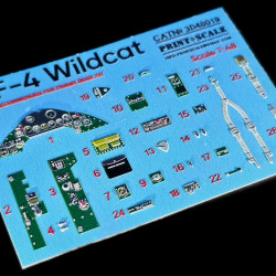 Instrumental panel F4F-4 Wildcat 3D48-019 Scale 1/48