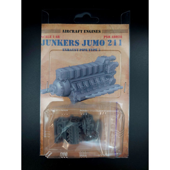 Aircraft Engines Junkers Jumo 211 Exhaust Pipe Type 3 PSR48028 Aircraft Engines Junkers Jumo 211 Exhaust Pipe Type 3 PSR48028