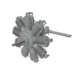 Aircraft Engines Oberursel Ur.II PSR48034 Scale 1/48