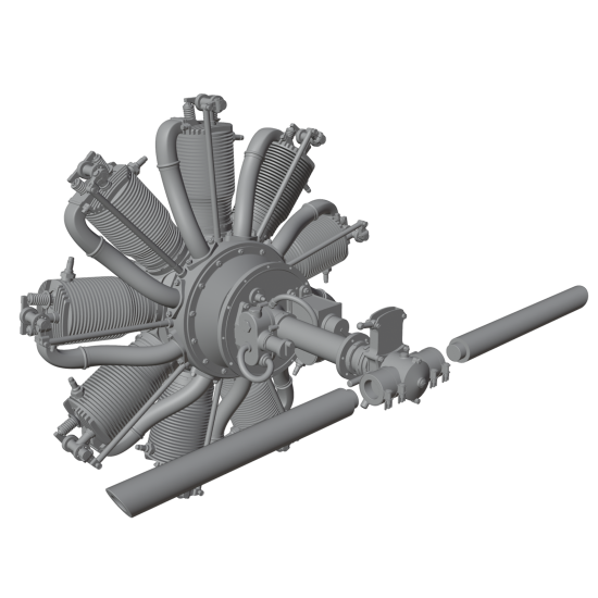 Aircraft Engines Oberursel Ur.II PSR48034 Scale 1/48 Aircraft Engines Oberursel Ur.II PSR48034 Scale 1/48