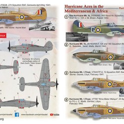 Hurrican Africa Aces Part 5 48-233 Scale 1/48