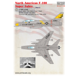 North American F-100 Super Sabre Part-2 48-238 Scale 1/48