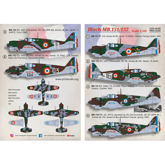 Bloch MB.151/152 48-268 Scale 1:48 Bloch MB.151/152 48-268 Scale 1:48