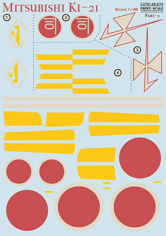 Buy Kawasaki Ki-21 / 48-274 Model Kit at shop.printscale.org