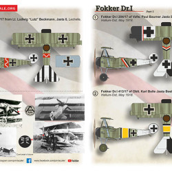 Fokker Dr I Part 1 48-277 Scale 1/72