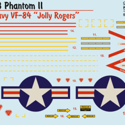 F-4B Phantom II US NAVY VF-84 "Jolly Rogers" Part 2  48-293 Scale 1/48