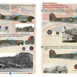 Wing Commander Typhoons and Tempests of the 2 nd TAF Part-2 48-295 Scale 1/48 