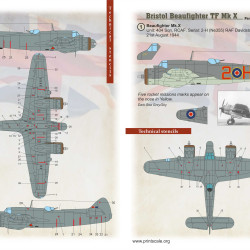 Bristol Beaufighter TF Mk X. Part 4 48-305 Scale 1/48