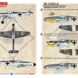 Bf-109 G-6 Jagdgeschwader JG.53 Part-1 48-306 Scale 1/48