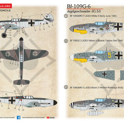 Bf-109 G-6 Jagdgeschwader JG.53 Part-2 48-307 Scale 1/48