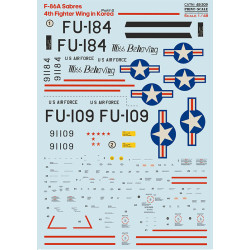 F-86A Sabres 4th Fighter Wing in Korea Part 2 48-309 Scale 1/48
