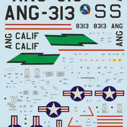 F-86A Colorful Early Sabres The complete set 2 leaf Part 3 48-310 Scale 1/48
