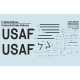 F-86A Colorful Early Sabres The complete set 2 leaf Part 3 48-310 Scale 1/48