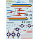 F-86A Colorful Early Sabres The complete set 2 leaf Part 4 48-311 Scale 1/48