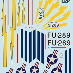 F-86A Colorful Early Sabres The complete set 2 leaf Part 5 48-312 Scale 1/48