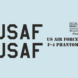 US Air Forces F-4 Phantom Part 2 48-316 Scale 1/48