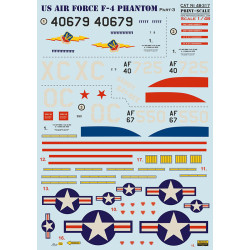 US Air Forces F-4 Phantom Part 3 48-317 Scale 1/48