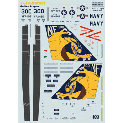 F-18 Hornet Part 1 The complete set 1.5 leaf 48-318 Scale 1/48