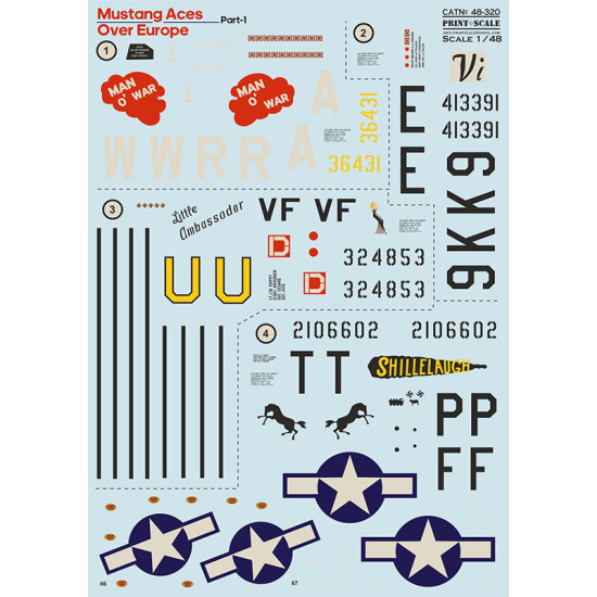 Mustang Aces Over Europe Part 1 /48-320/  Scale 1/48