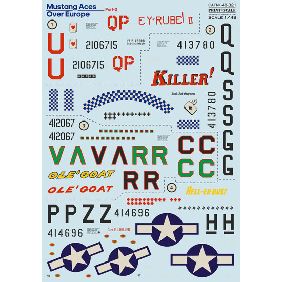 Mustang Aces Over Europe Part 2 / 48-321 / Scale 1/48