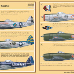 Republic P-47 Thunderbolt Part 2 72-028 Scale 1/72