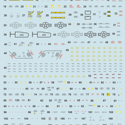 Technical Stencils F-15 USAF low vis 72-523 Scale 1/72