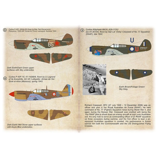 Curtiss P-40 In the service of foreign armies. Part-1  72-524  Scale 1/72