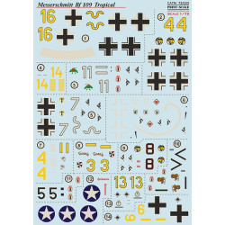 Messerschmitt Bf-109 Tropical 72-533 Scale1/72